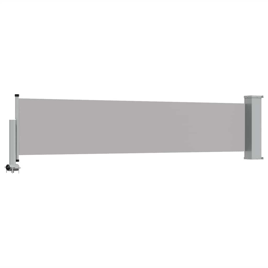 sammenrullelig sidemarkise til terrassen 60 x 300 cm grå