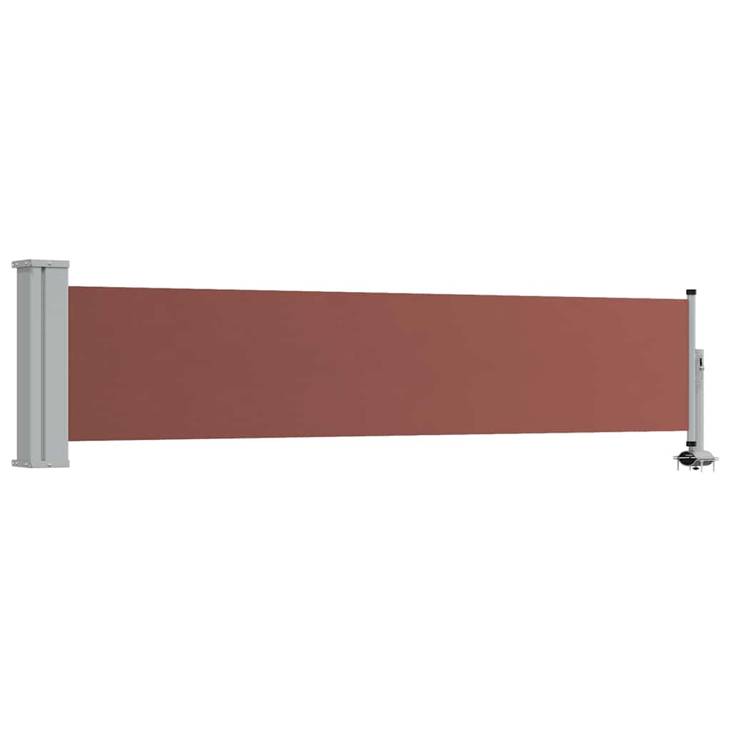 sammenrullelig sidemarkise 60 x 300 cm brun
