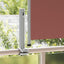 sammenrullelig sidemarkise 60 x 300 cm brun