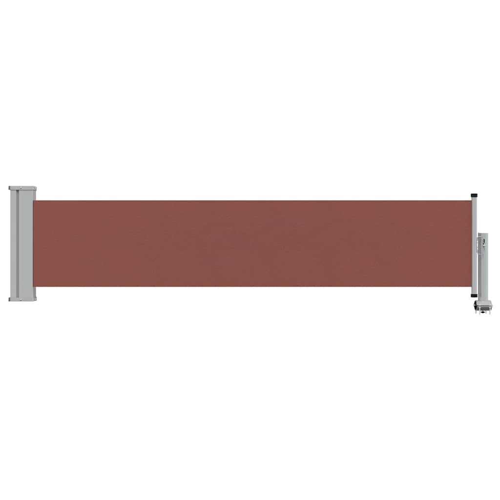 sammenrullelig sidemarkise 60 x 300 cm brun