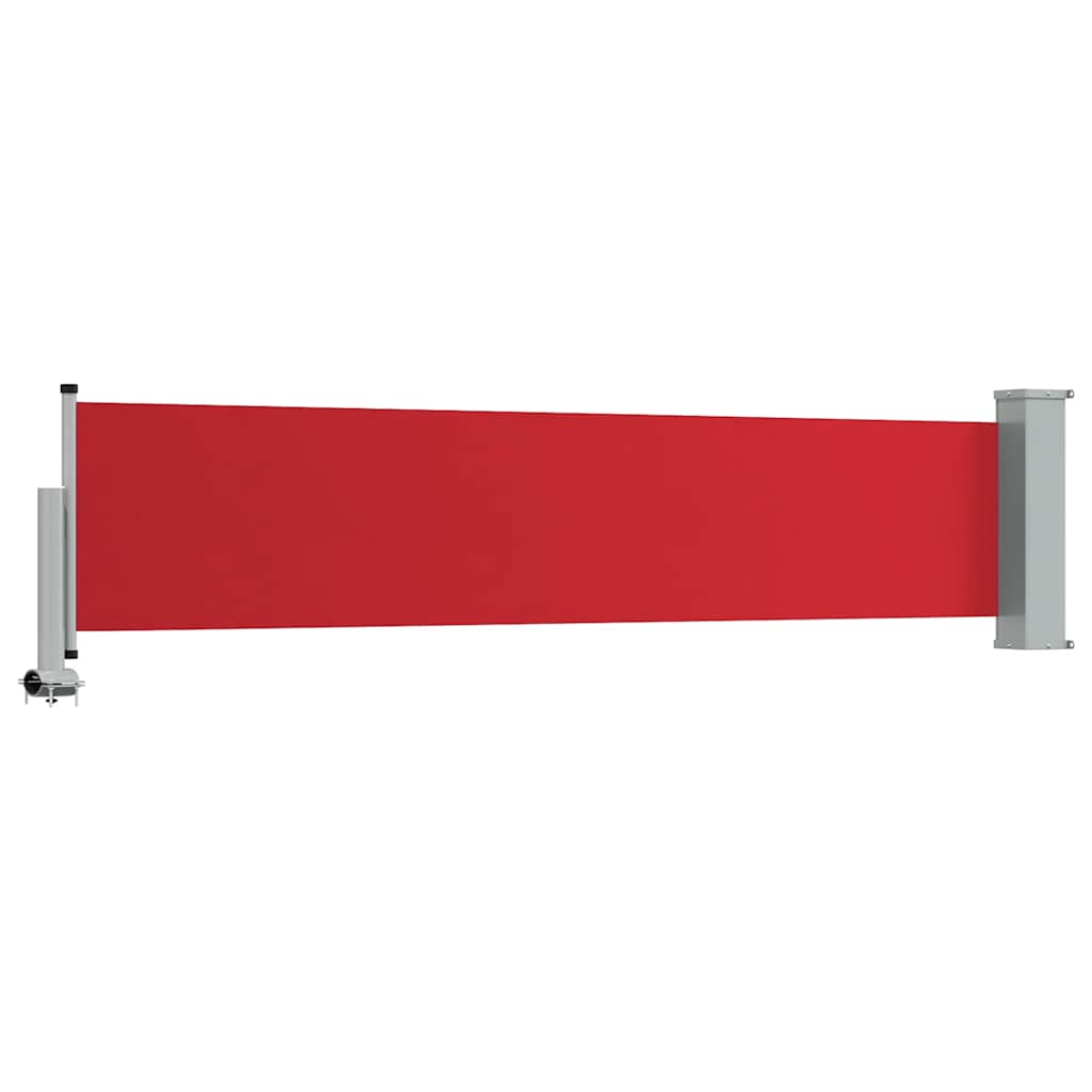 sammenrullelig sidemarkise til terrassen 60x300 cm rød