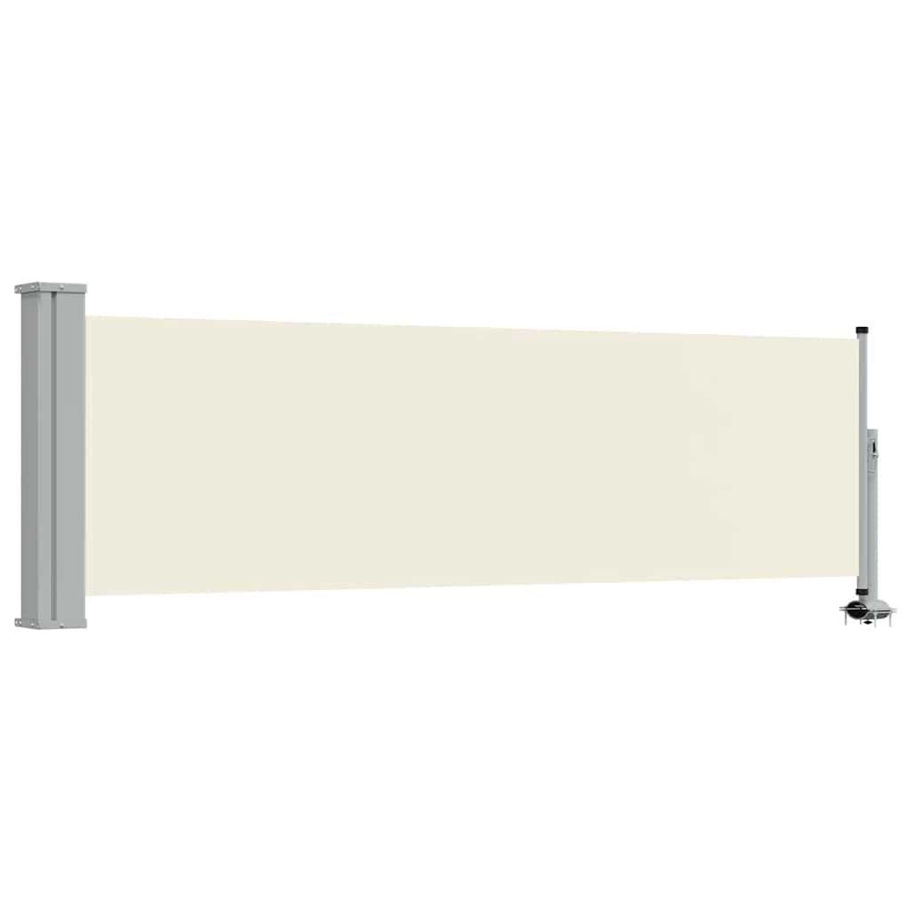 sammenrullelig sidemarkise 80 x 300 cm cremefarvet