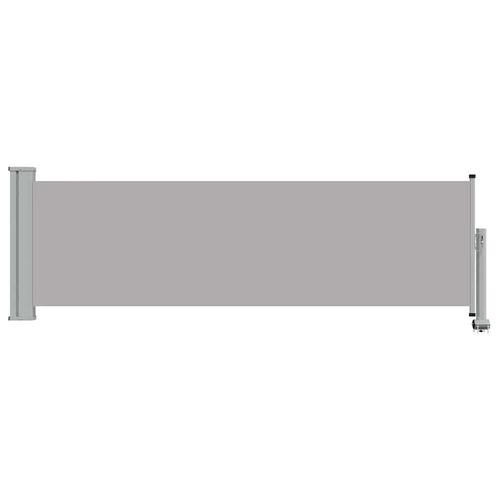 sammenrullelig sidemarkise til terrassen 80 x 300 cm grå