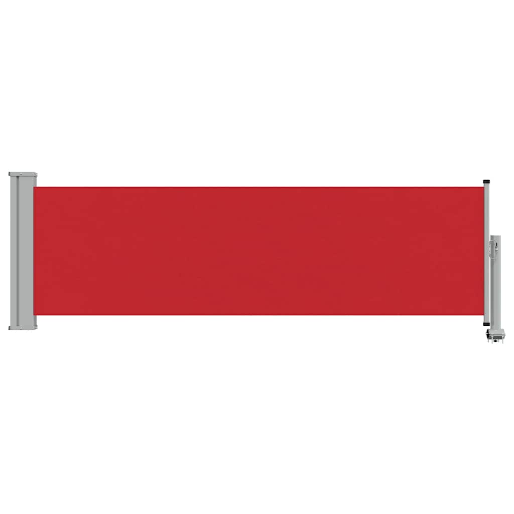 sammenrullelig sidemarkise til terrassen 80x300 cm rød