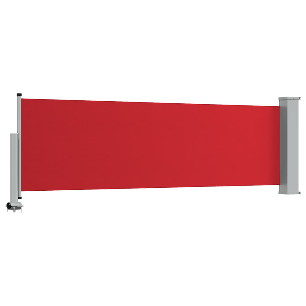 sammenrullelig sidemarkise til terrassen 80x300 cm rød