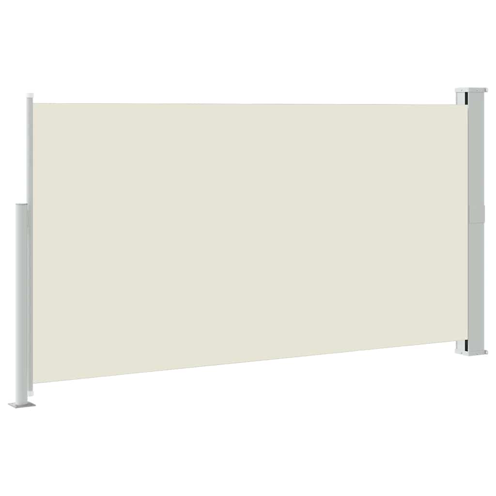 sammenrullelig sidemarkise til terrassen 170x300 cm cremefarvet