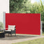 sammenrullelig sidemarkise til terrassen 170 x 300 cm rød