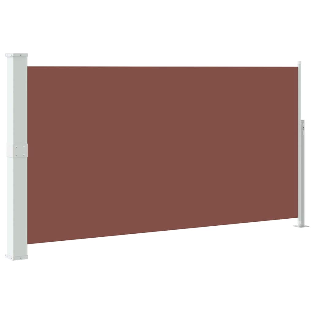 sammenrullelig sidemarkise til terrassen 170 x 300 cm brun