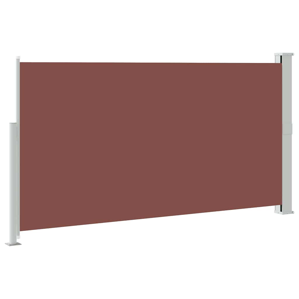 sammenrullelig sidemarkise til terrassen 170 x 300 cm brun