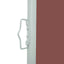 sammenrullelig sidemarkise til terrassen 100 x 514 cm brun