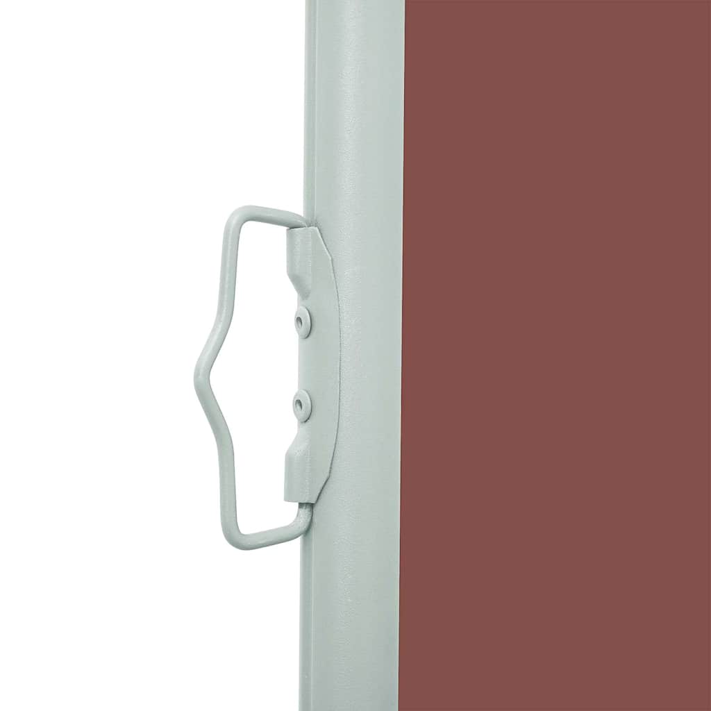 sammenrullelig sidemarkise til terrassen 100 x 514 cm brun