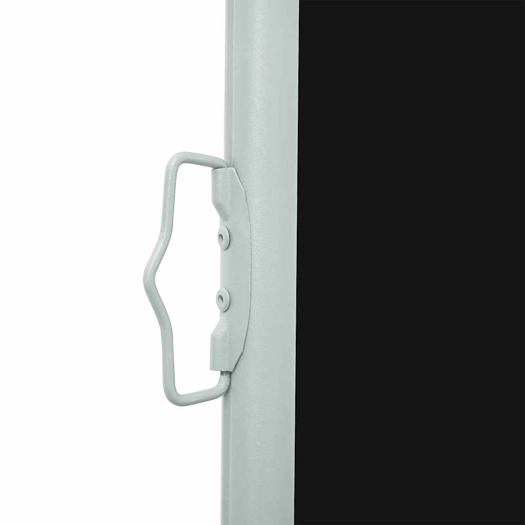 sammenrullelig sidemarkise til terrassen 117x514 cm sort