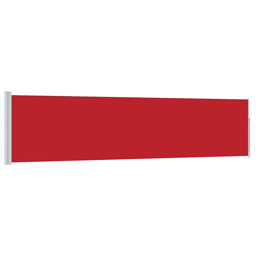 sammenrullelig sidemarkise til terrassen 117x514 cm rød