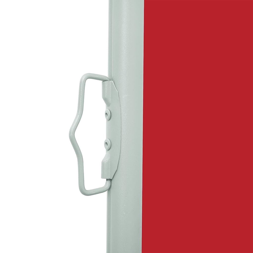 sammenrullelig sidemarkise til terrassen 117x514 cm rød