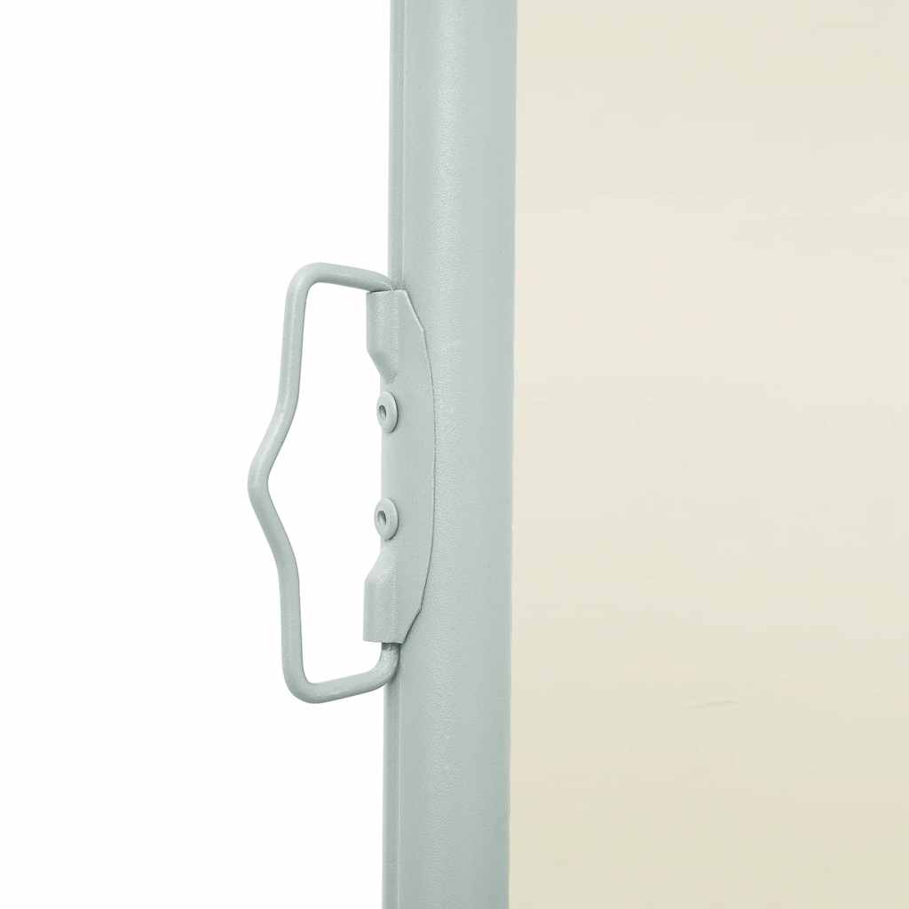 sammenrullelig sidemarkise til terrassen 140x514 cm cremefarvet