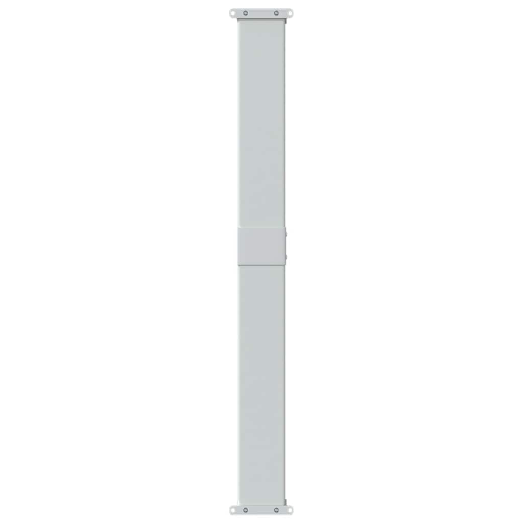 sammenrullelig sidemarkise til terrassen 140 x 514 cm grå