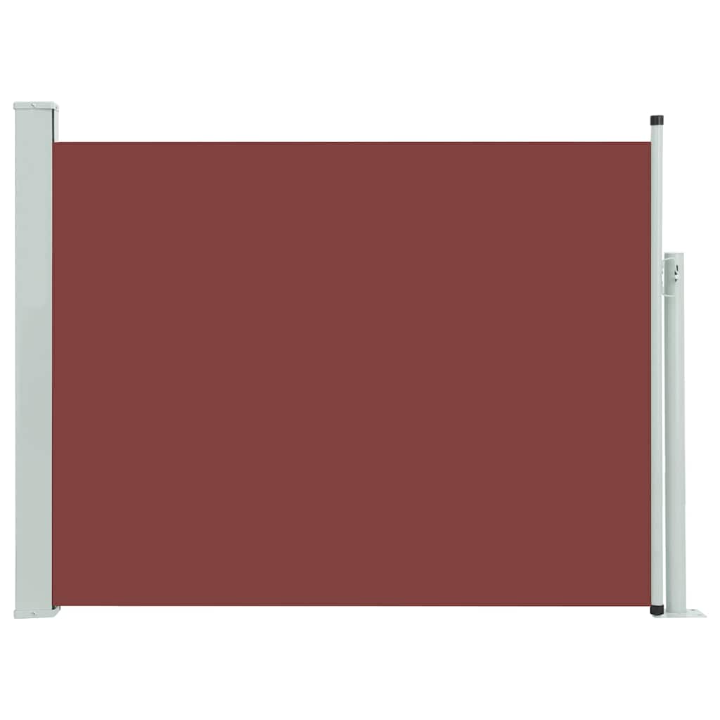 sammenrullelig sidemarkise til terrassen 140x500 cm brun