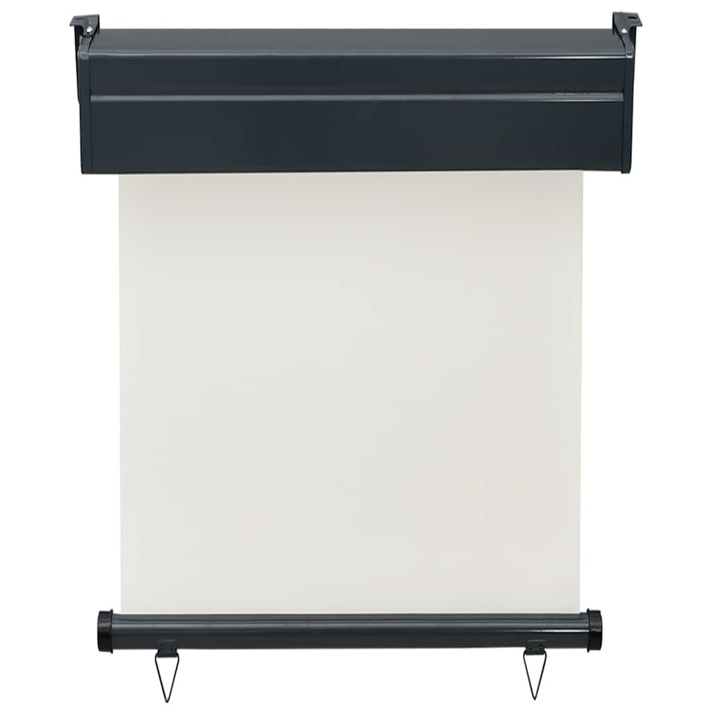 sidemarkise til altan 65x250 cm cremefarvet