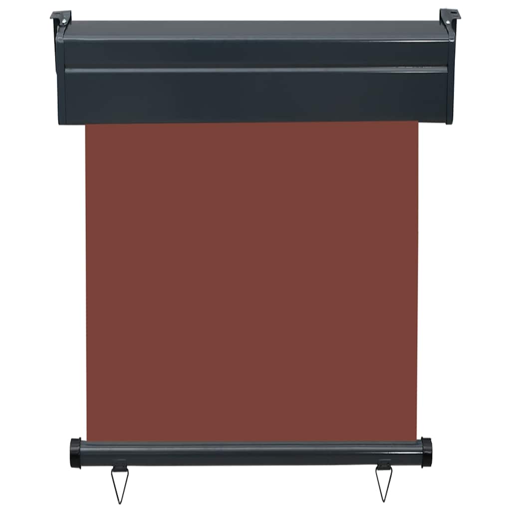 sidemarkise til altan 65x250 cm brun