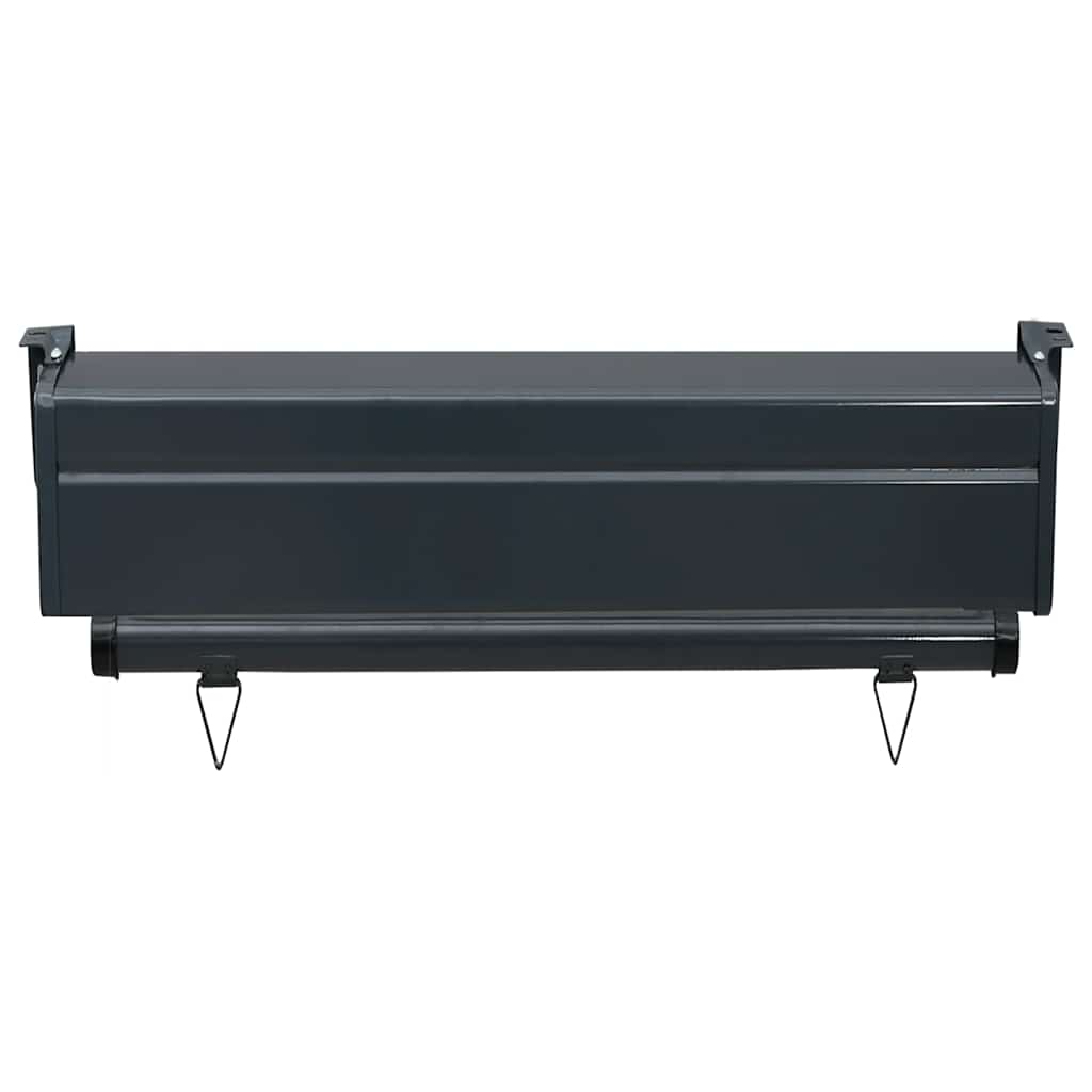 sidemarkise til altan 65x250 cm brun