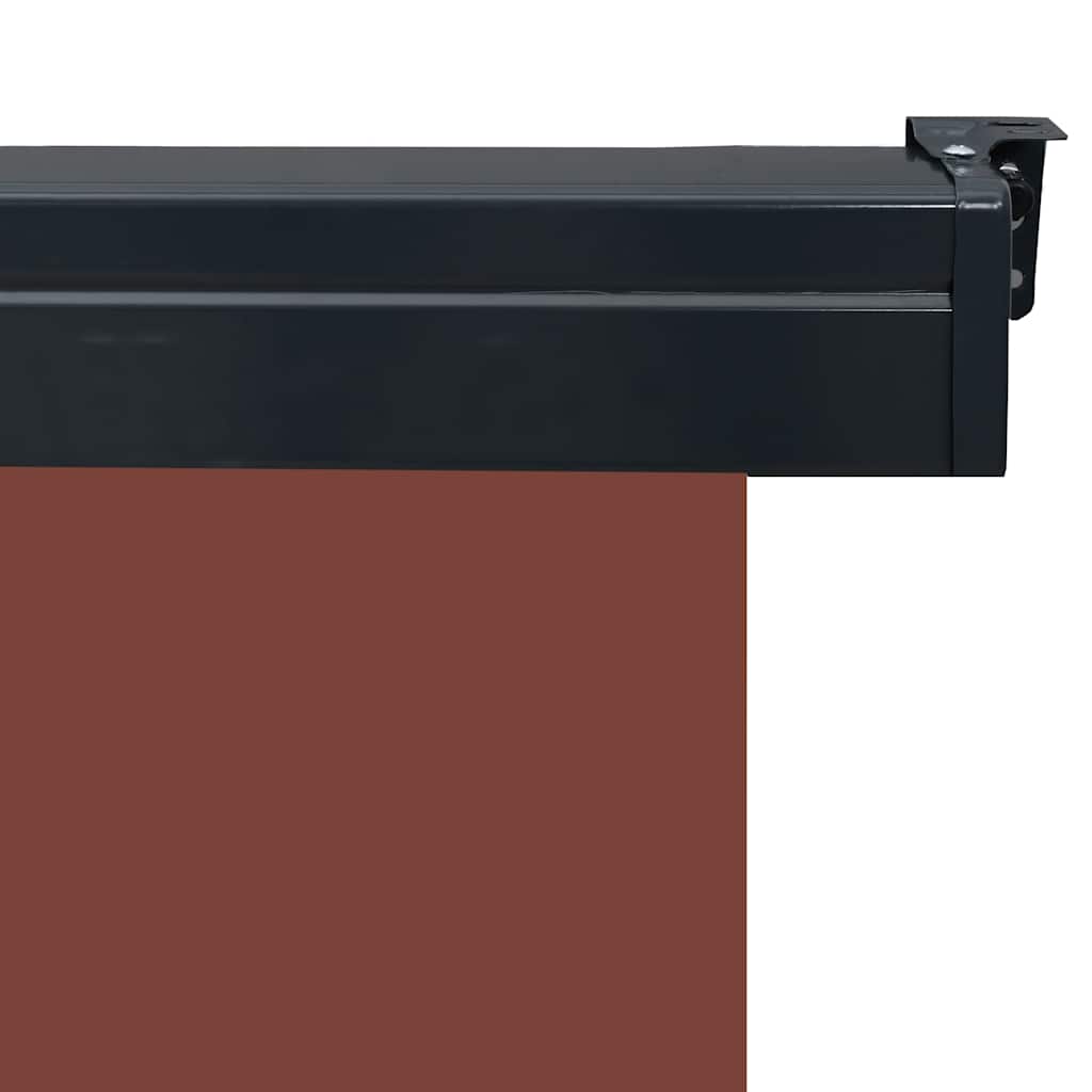 sidemarkise til altan 65x250 cm brun