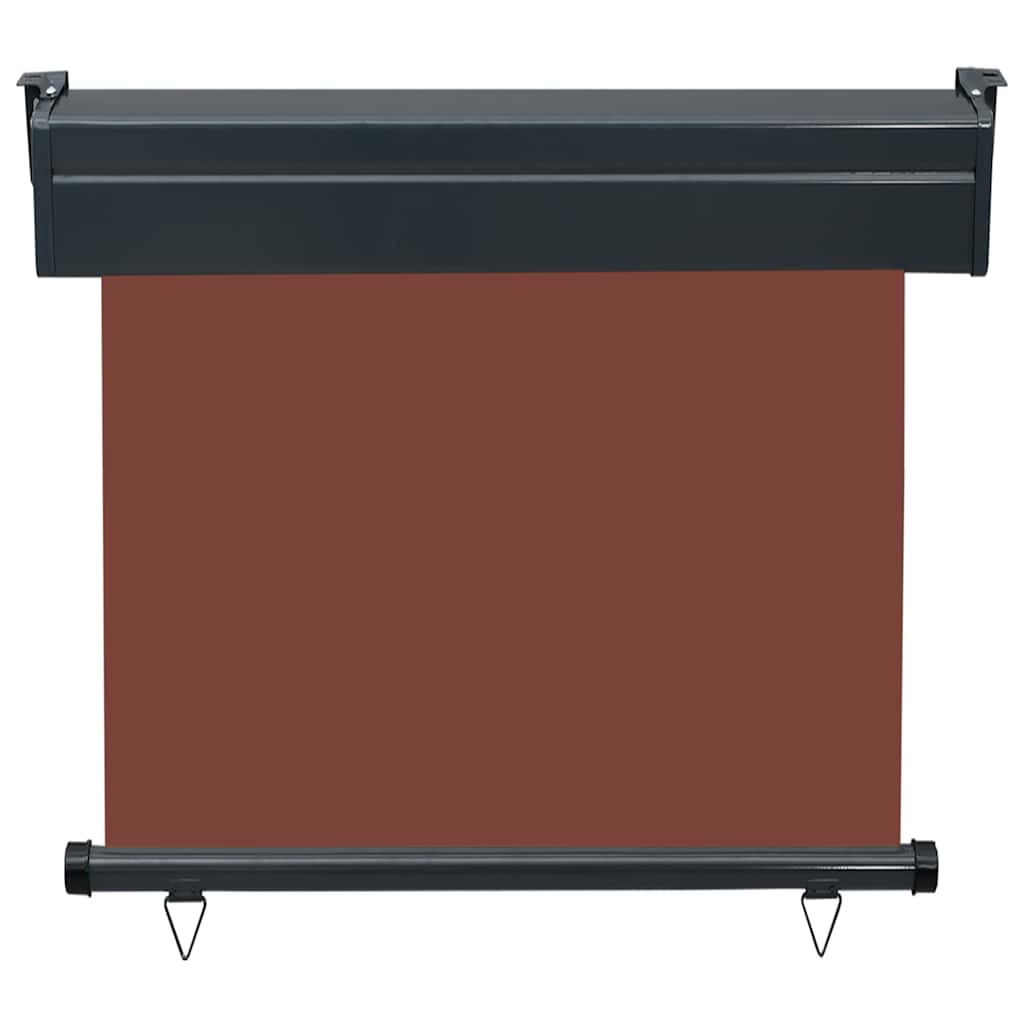 sidemarkise til altan 85x250 cm brun
