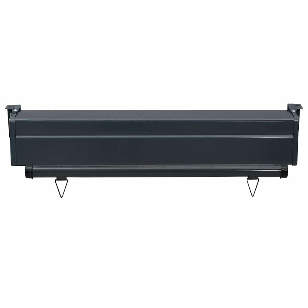 sidemarkise til altan 85x250 cm brun