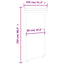 sidemarkise til altan 105x250 cm sort