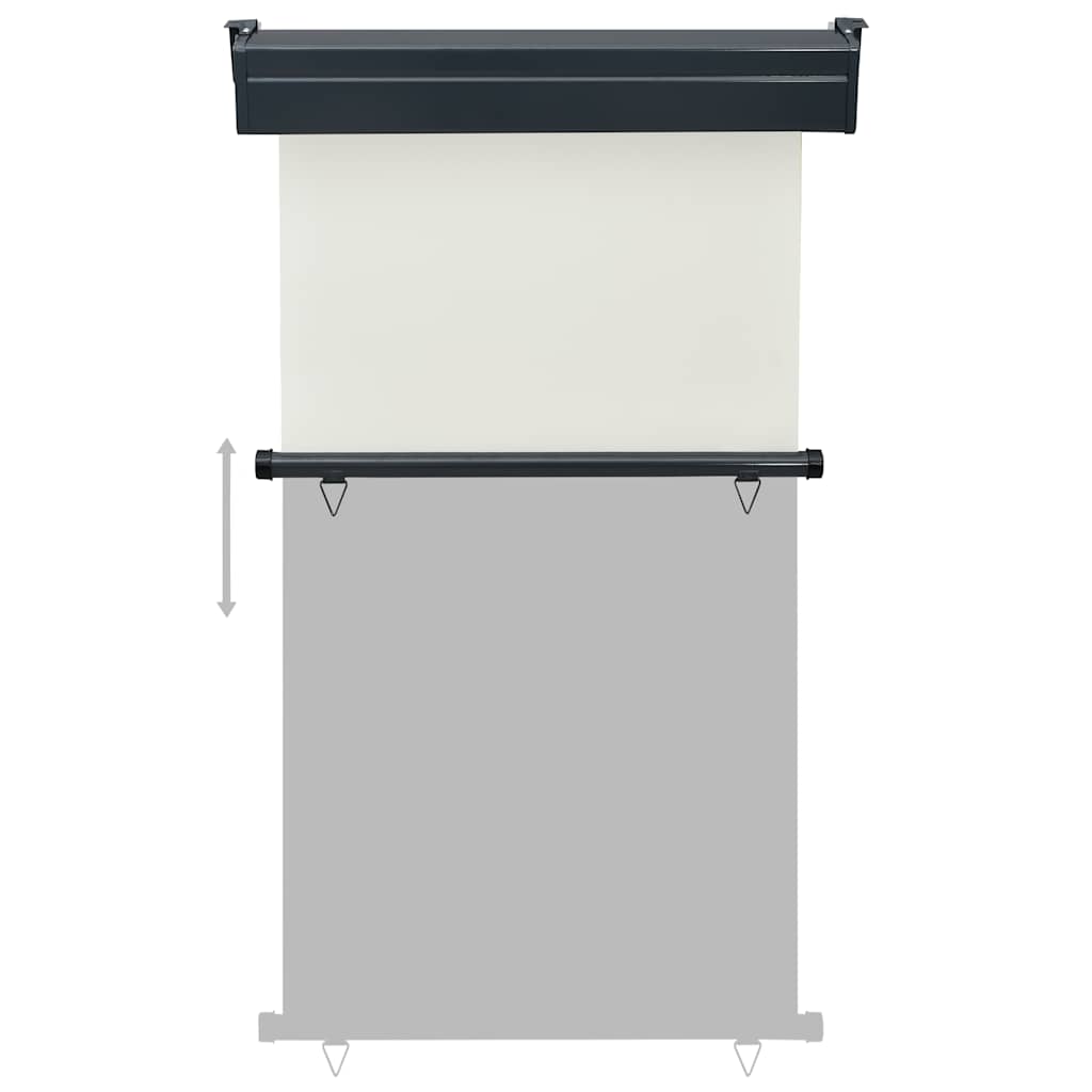 sidemarkise til altan 105x250 cm cremefarvet