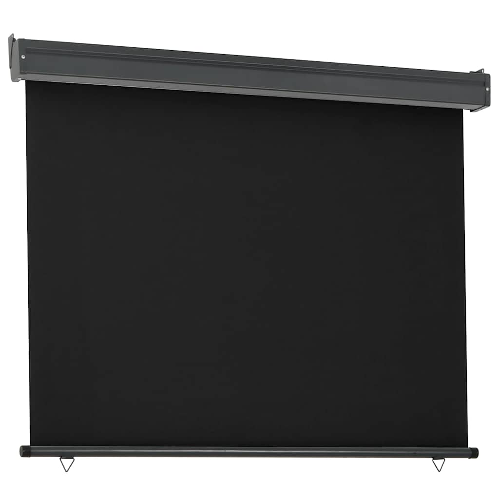 sidemarkise til altan 125x250 cm sort