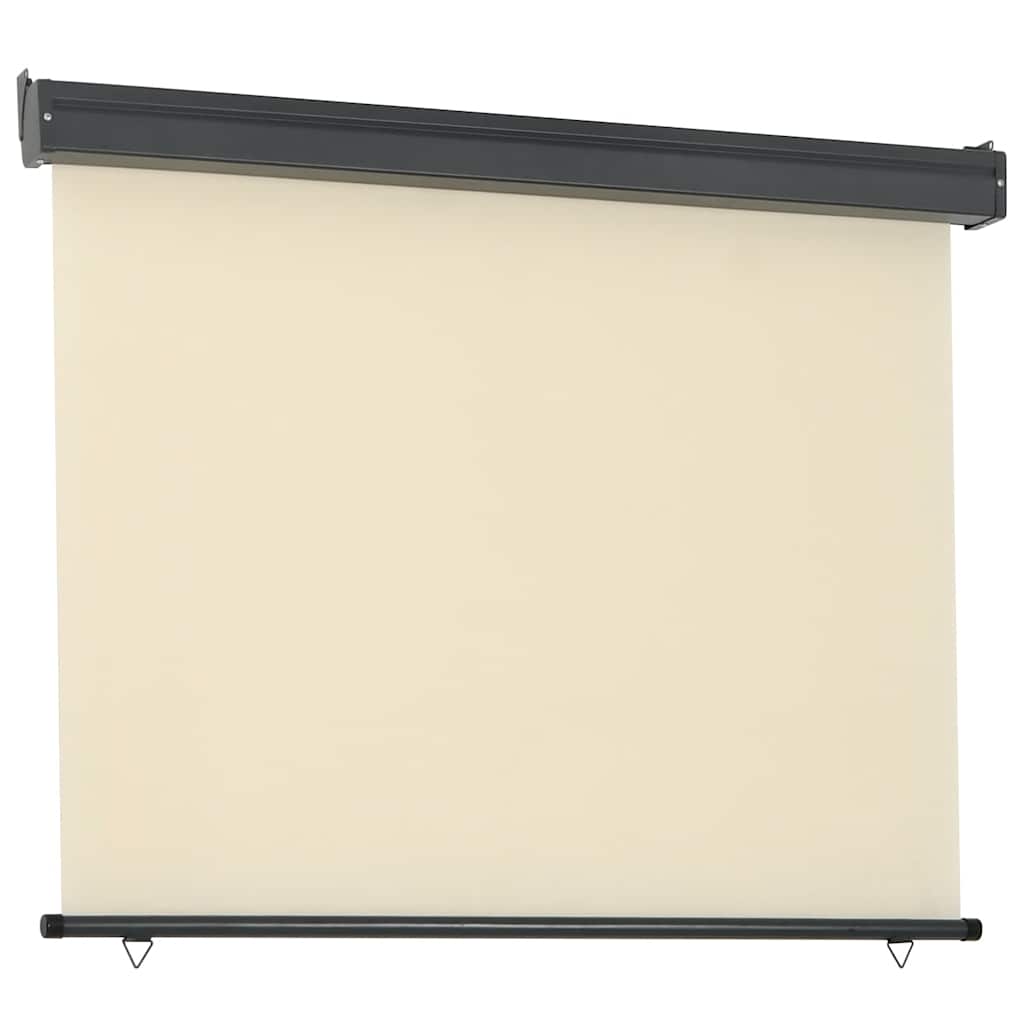 sidemarkise til altan 125x250 cm cremefarvet