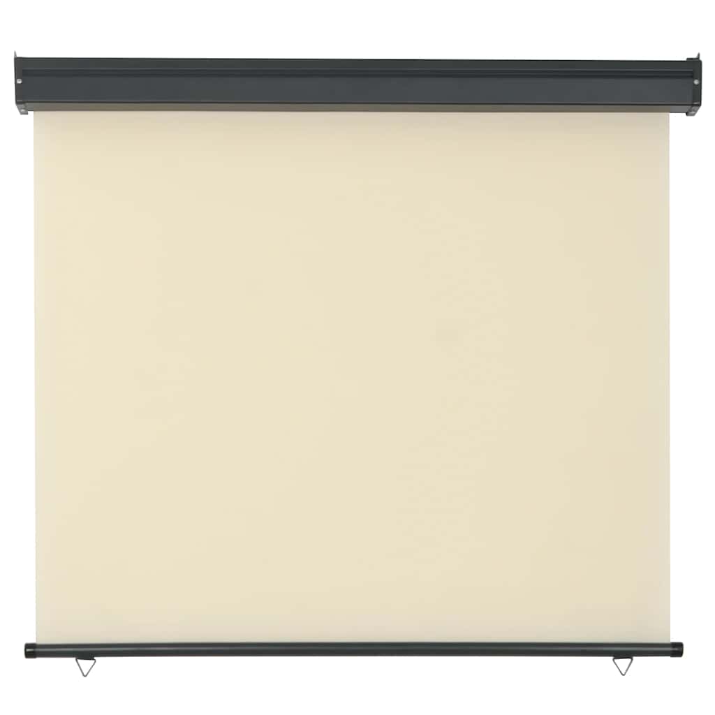 sidemarkise til altan 125x250 cm cremefarvet