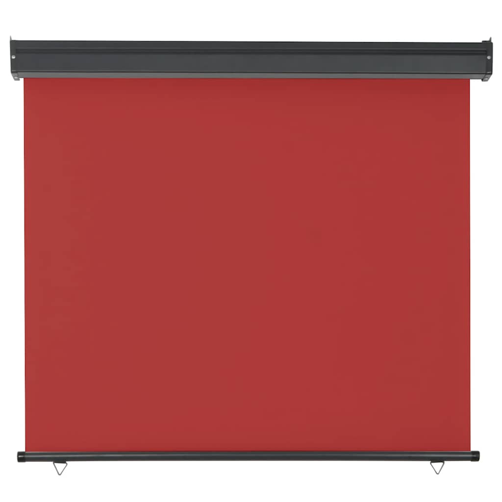 sidemarkise til altan 125x250 cm rød