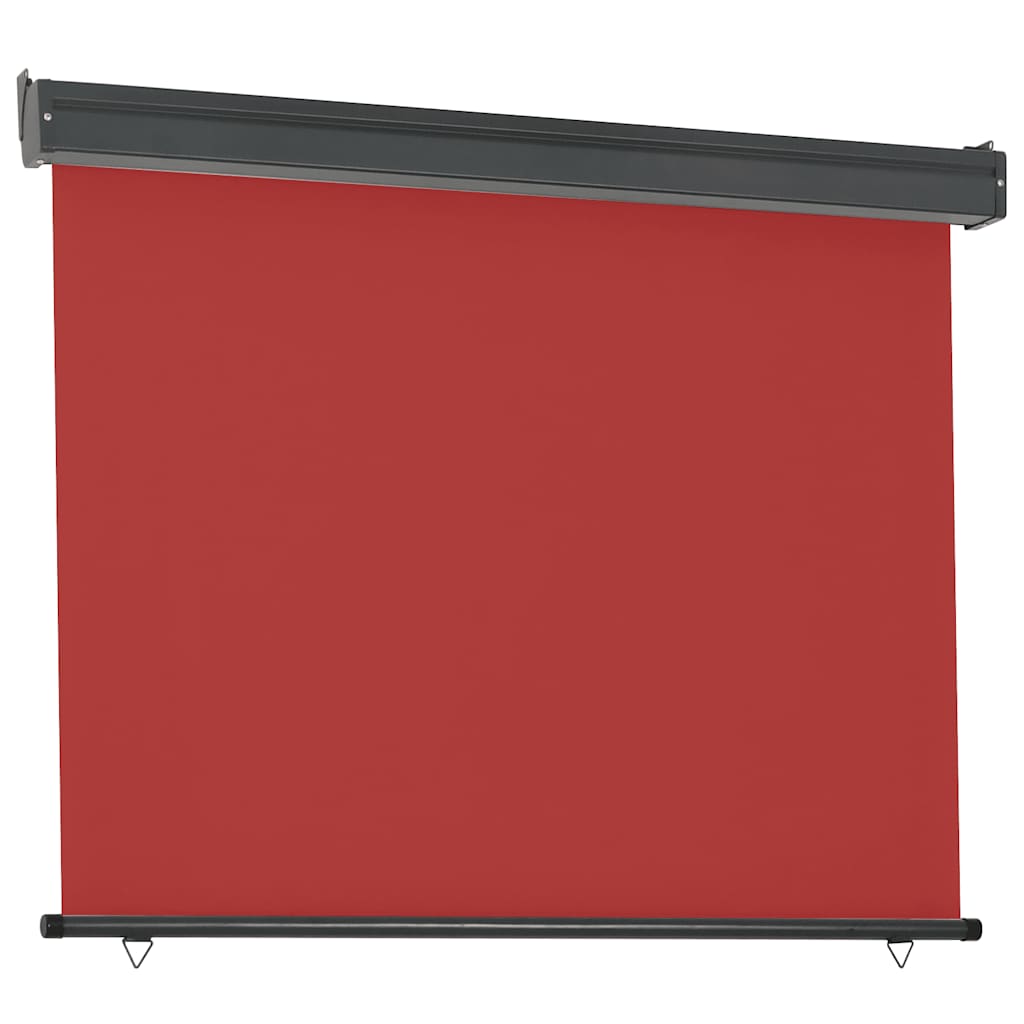 sidemarkise til altan 125x250 cm rød
