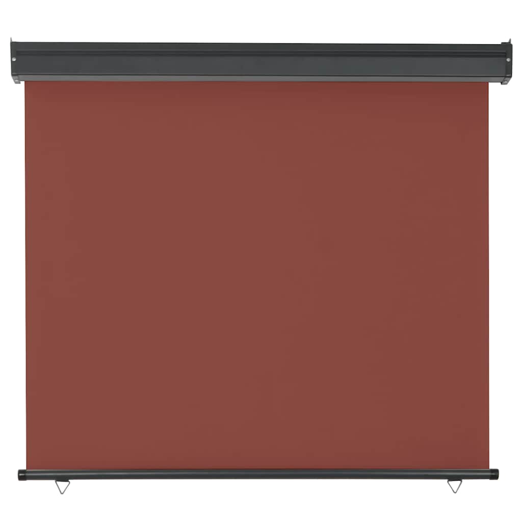 sidemarkise til altan 125x250 cm brun