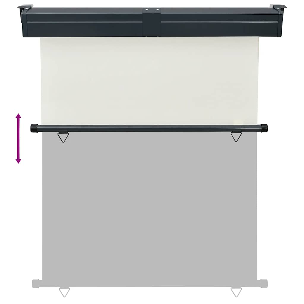sidemarkise til altan 145x250 cm cremefarvet