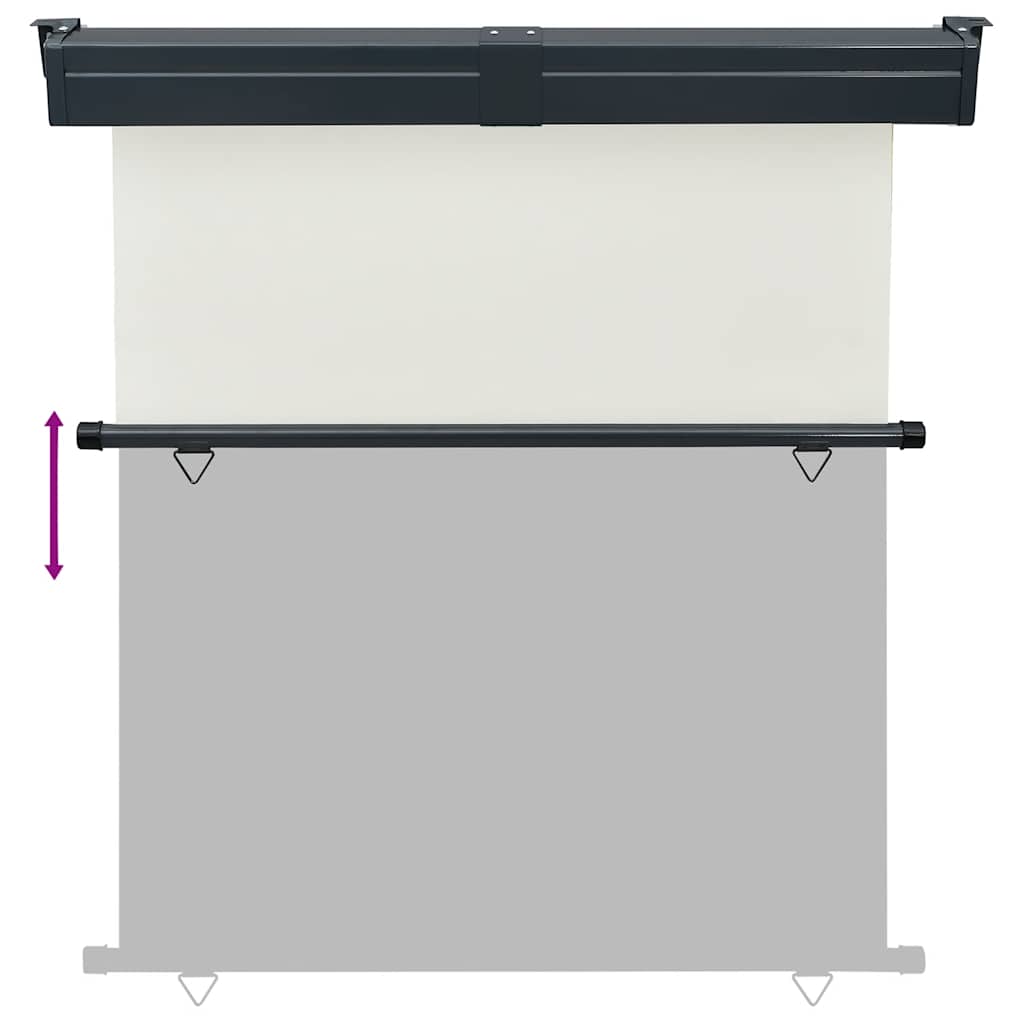 sidemarkise til altan 165x250 cm cremefarvet