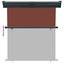sidemarkise til altan 175x250 cm brun