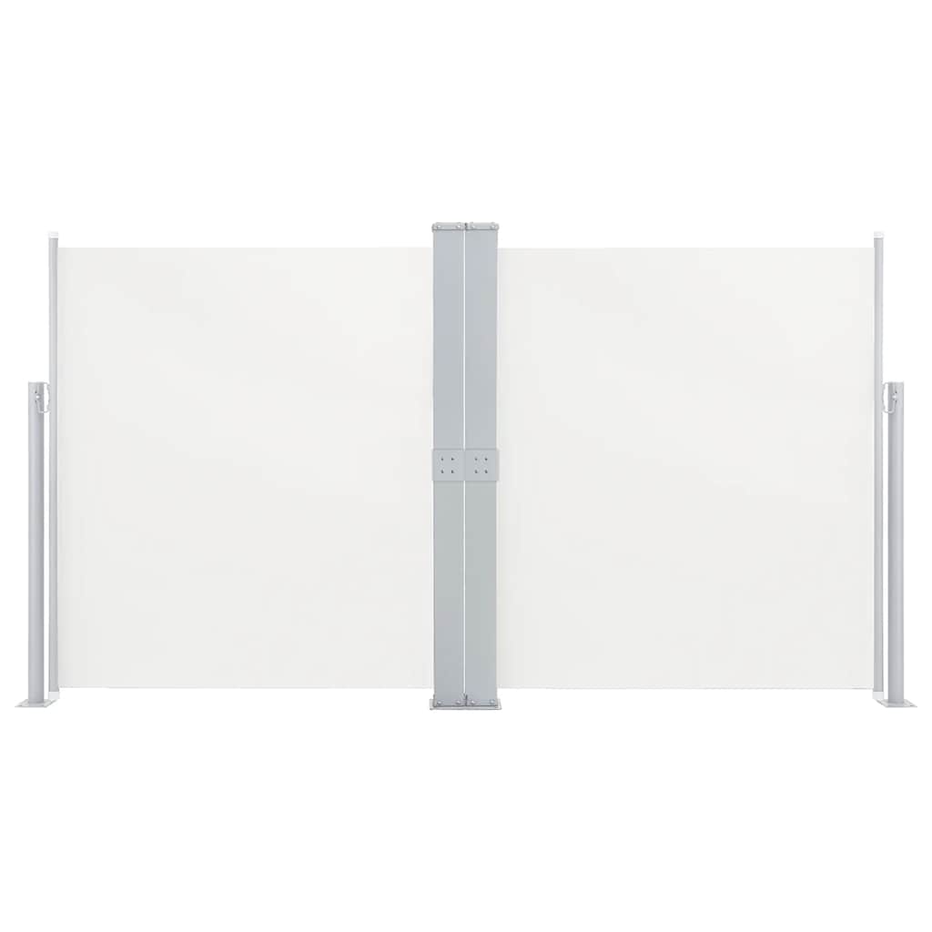 sammenrullelig sidemarkise 140 x 600 cm cremefarvet