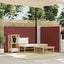 sammenrullelig sidemarkise 120 x 1000 cm brun