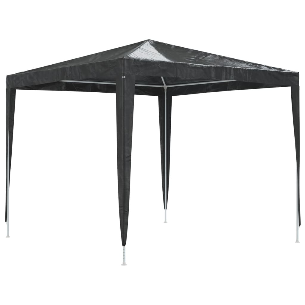 festtelt 2,5x2,5 m 90 g/m² antracitgrå