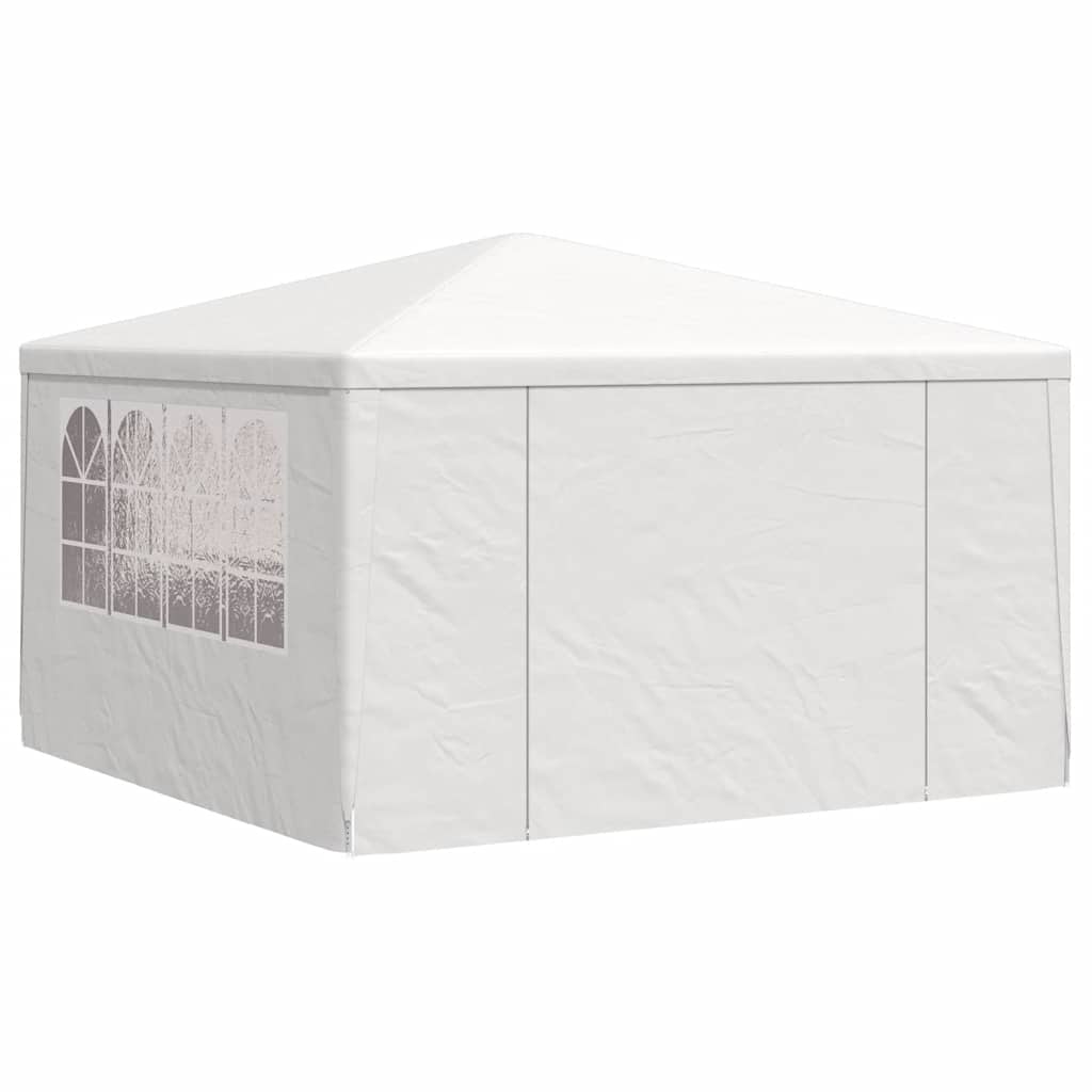 festtelt med sidevægge 4x4 m 90 g/m² hvid