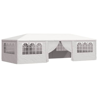 festtelt med sidevægge 4x9 m 90 g/m² hvid