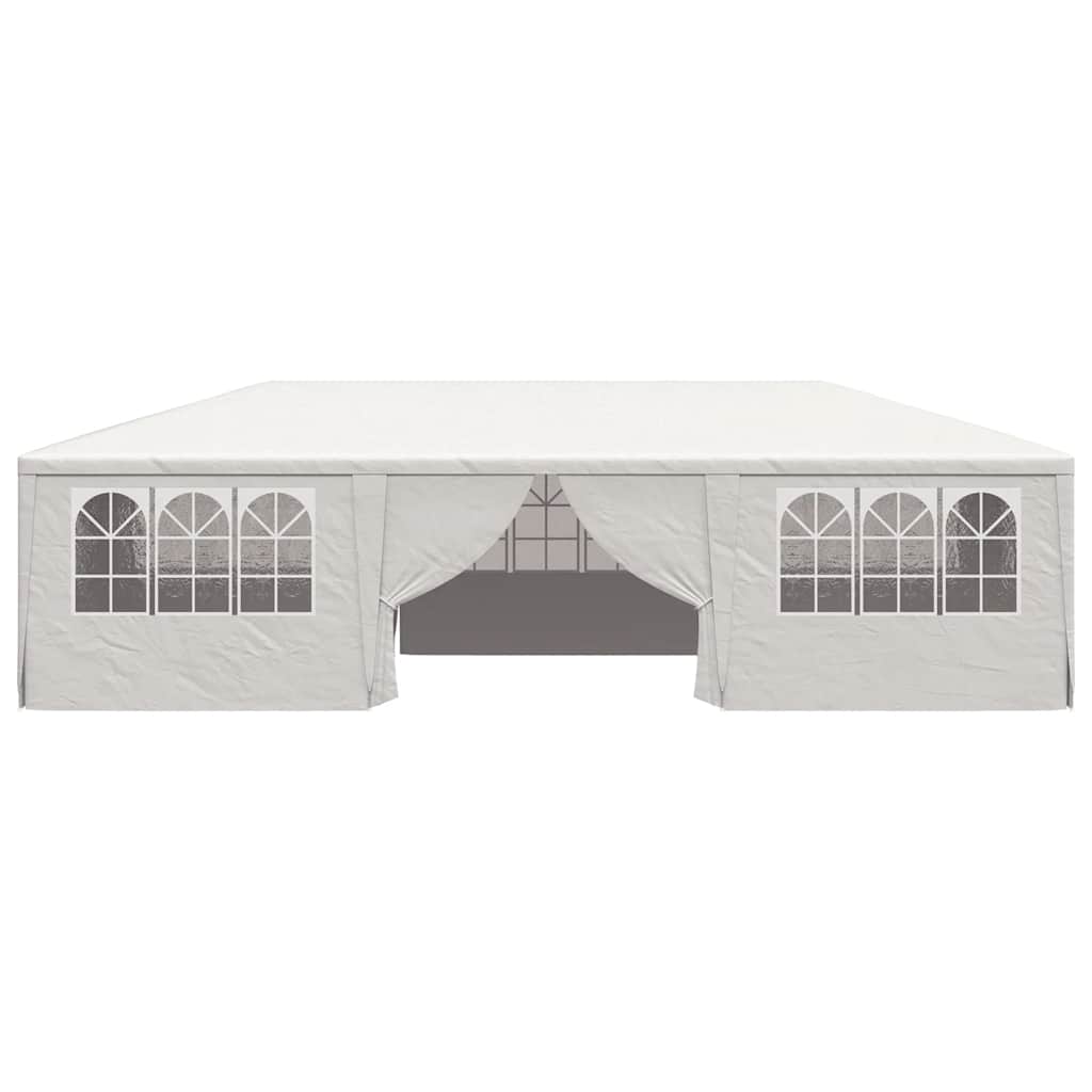 festtelt med sidevægge 4x9 m 90 g/m² hvid