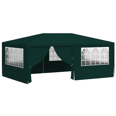festtelt med sidevægge 4x6 m 90 g/m² grøn