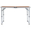 foldbart campingbord aluminium 120 x 60 cm