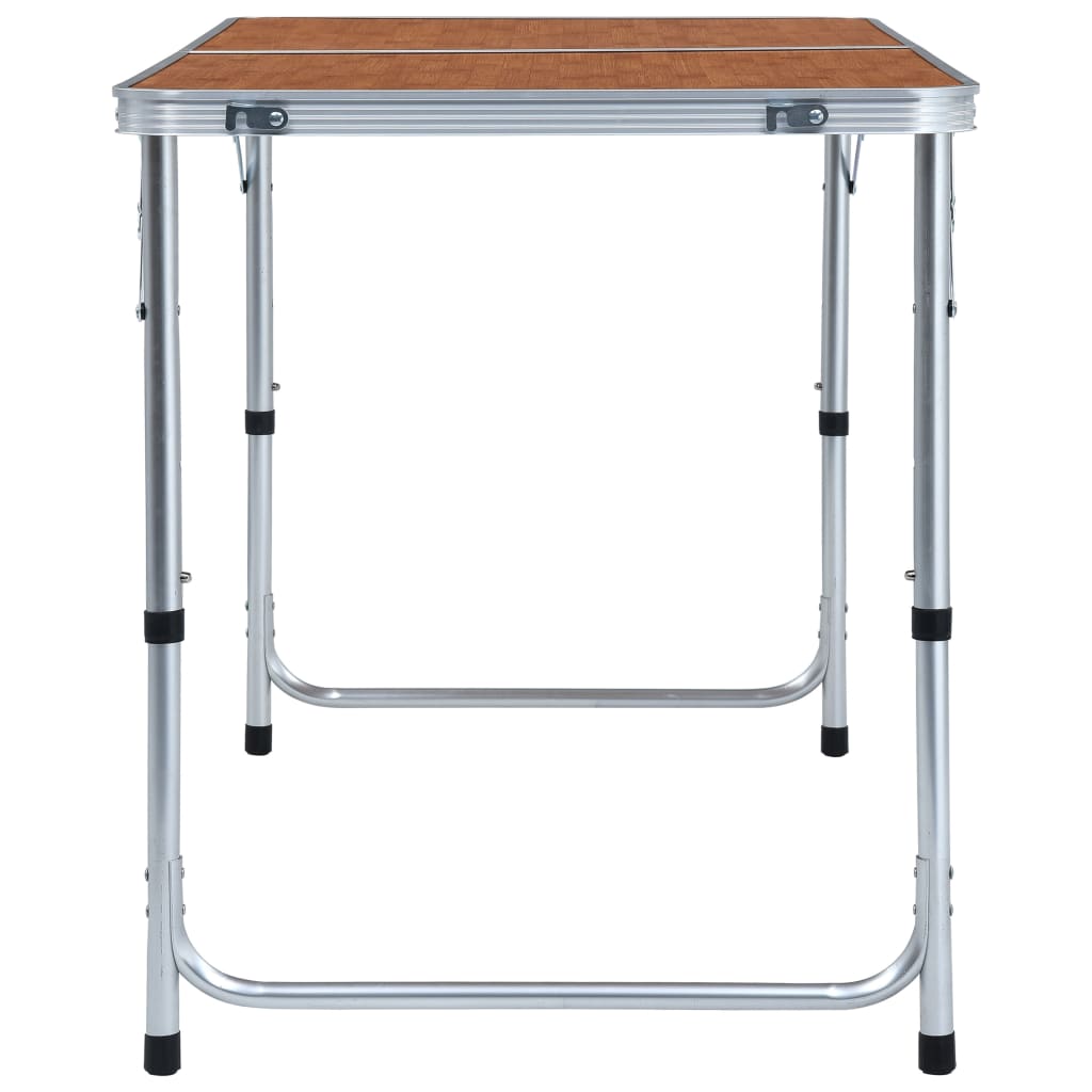 foldbart campingbord aluminium 120 x 60 cm