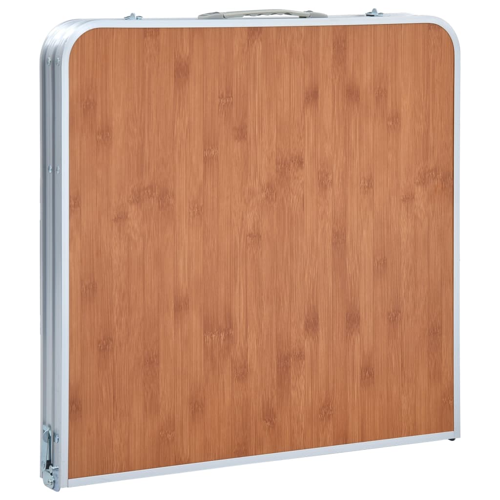 foldbart campingbord aluminium 120 x 60 cm