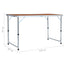 foldbart campingbord aluminium 120 x 60 cm