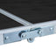 foldbart campingbord 120x60 cm aluminium grå